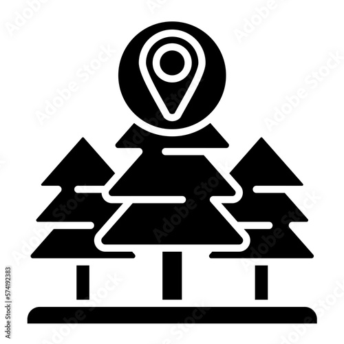 GPS Glyph Icon