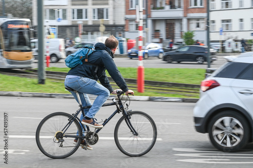 velo Belgique Bruxelles cycliste circulation  © JeanLuc