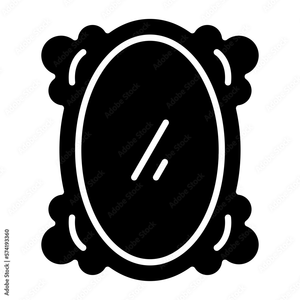 Mirror Glyph Icon Mirror Glyph Icon