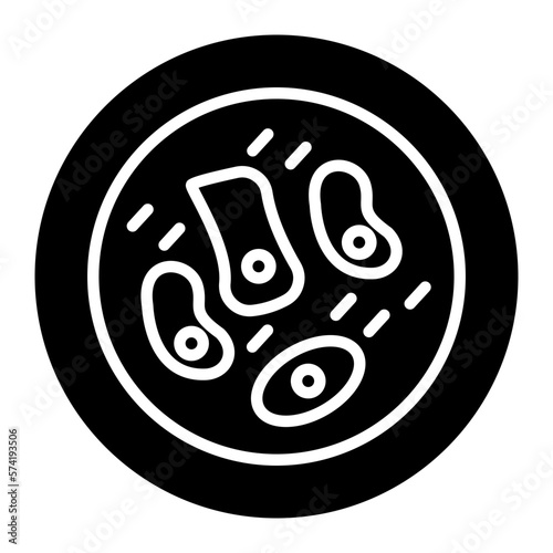 Skin Cell Glyph Icon