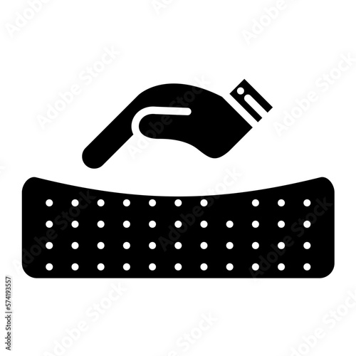 Comforter Glyph Icon