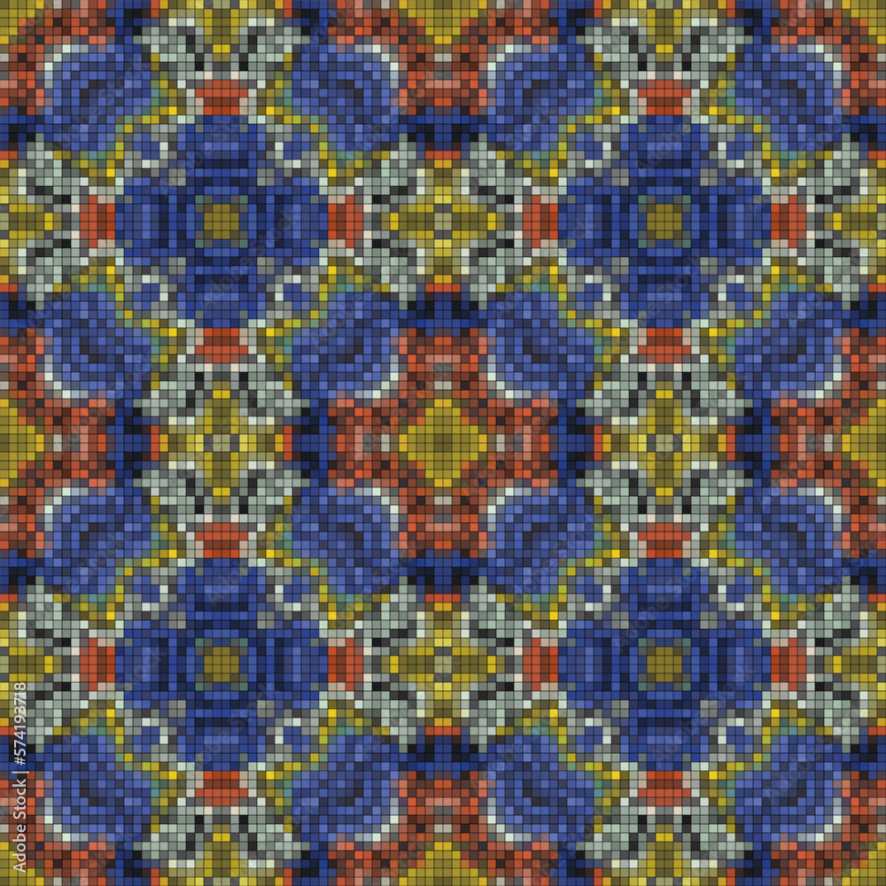 Seamless tileable pixelated pattern for web background, print, gift wrap and scrapbooking Seamless tileable pixelated pattern for web background, print, gift wrap and scrapbooking