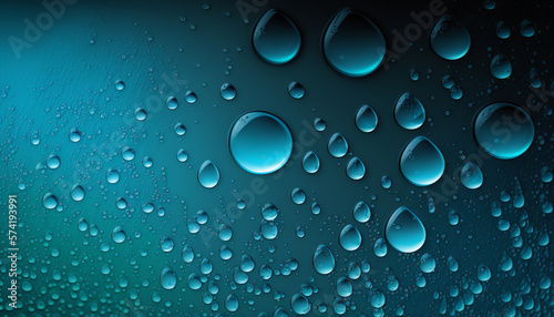 water drop background with bubbles