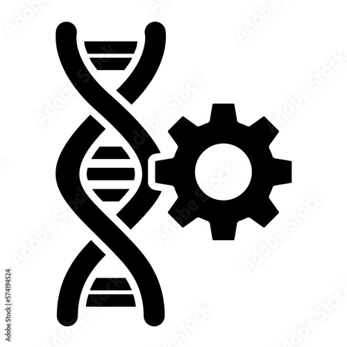 Genetic Engineering Glyph Icon