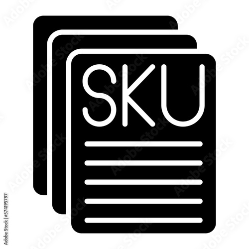 Sku Description Glyph Icon