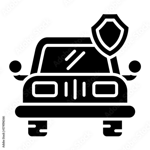 Glass Coating Glyph Icon