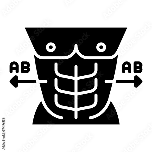 AB AB Routine Glyph Icon