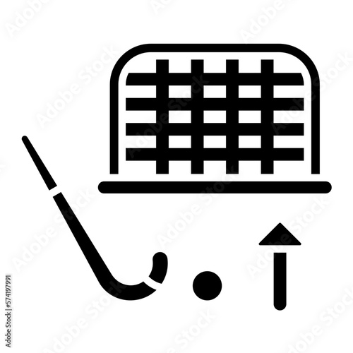 Penalty Shot Glyph Icon
