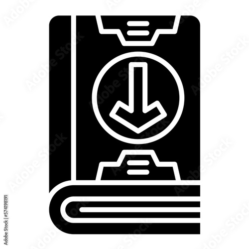 Download Literature Glyph Icon