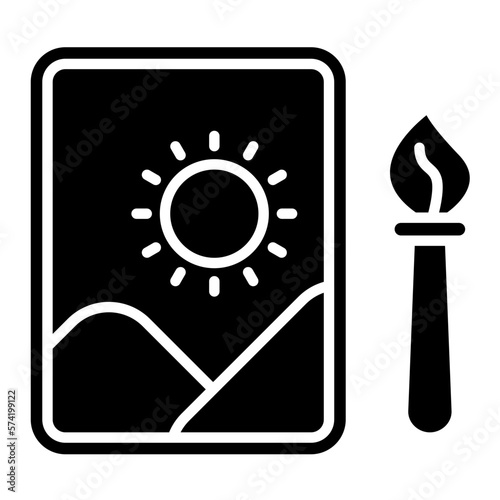 Art Therapy Glyph Icon