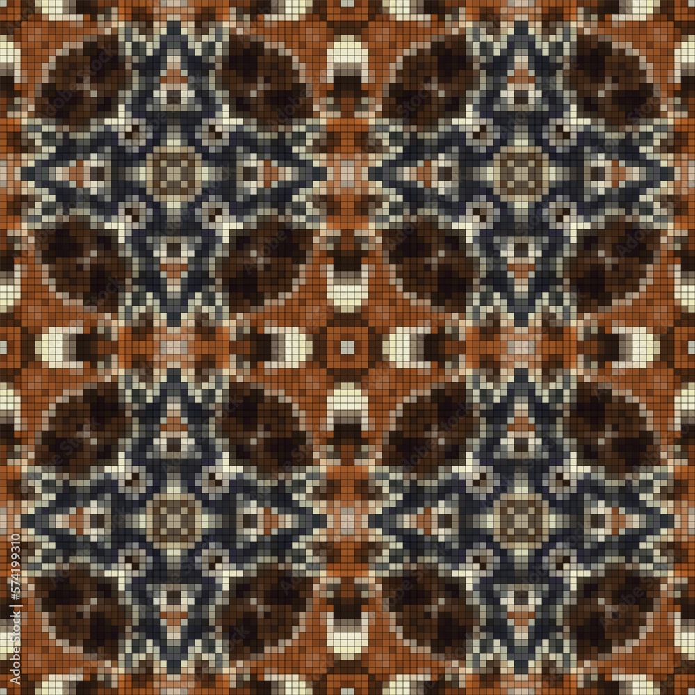 Seamless tileable pixelated pattern for web background, print, gift wrap and scrapbooking Seamless tileable pixelated pattern for web background, print, gift wrap and scrapbooking