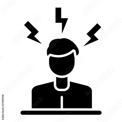 Headache Glyph Icon
