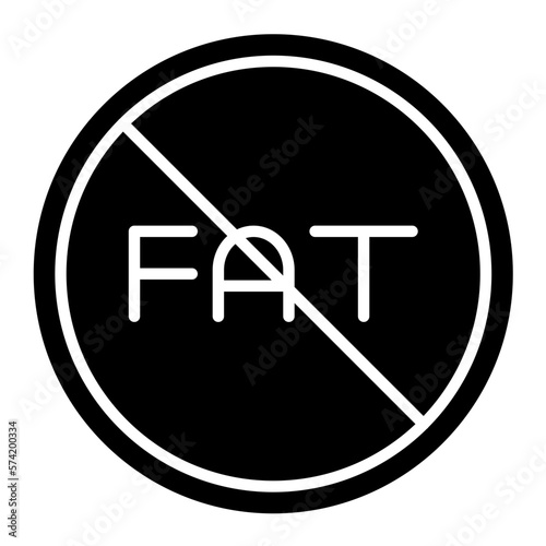 Low Fat Diet Glyph Icon