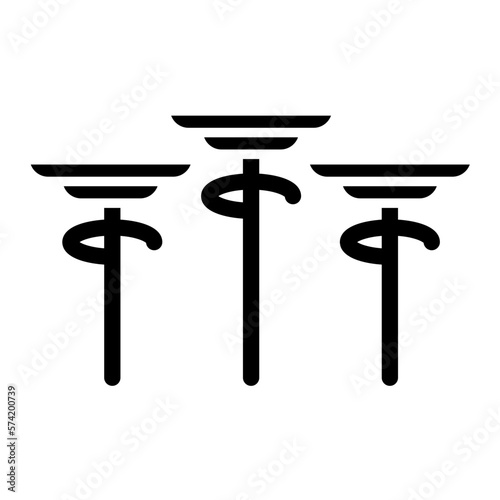 Spinning Plates Glyph Icon