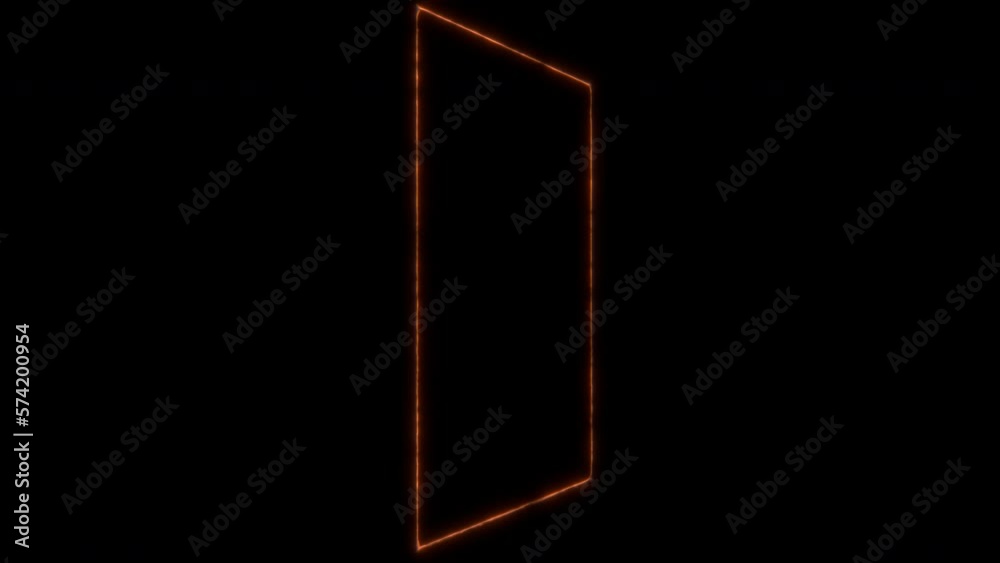 Animation of special effects of enchantment of mystic arts with a squared shape angle, orange lines. VFX elements Animation of special effects of enchantment of mystic arts with a squared shape angle, orange lines. VFX elements