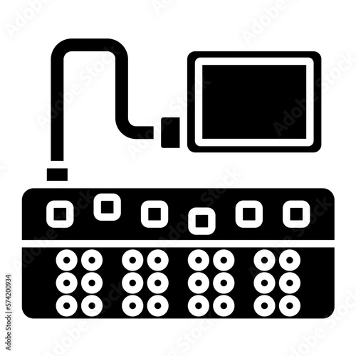 Braille Keyboard Glyph Icon