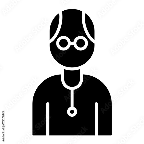 Senior Citizen Glyph Icon