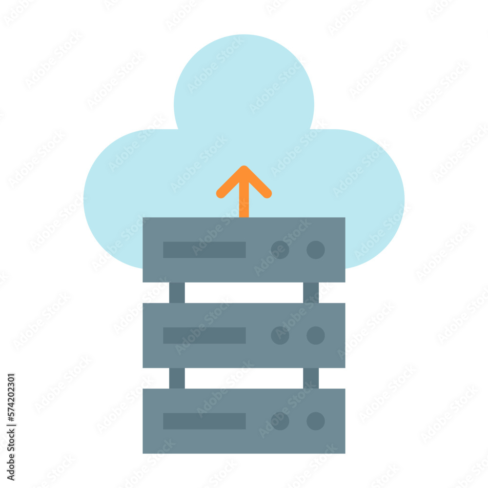 Database Backup Flat Multicolor Icon Database Backup Flat Multicolor Icon