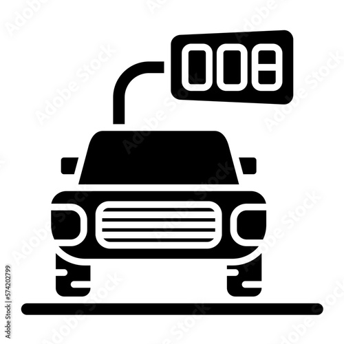 Sale Number Glyph Icon