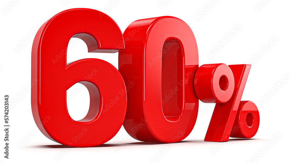 Promotion 60 Percent 3d red number percent Generative AI Promotion 60 Percent 3d red number percent Generative AI