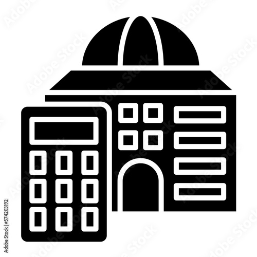 Governmental Accounting Glyph Icon