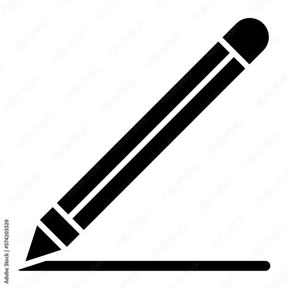 Technical Writing Glyph Icon Technical Writing Glyph Icon