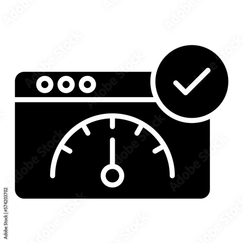 Fico Score Glyph Icon