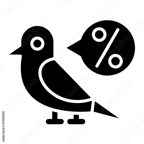 Early Bird Prices Glyph Icon