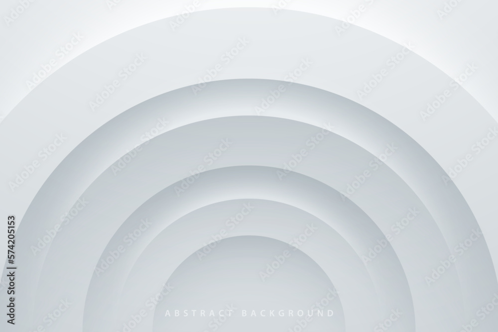 Fototapeta premium realistic semi circle 3D pattern abstract background