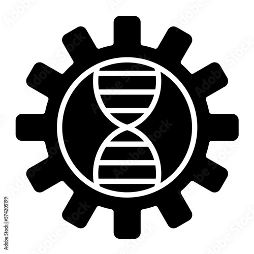 Bioengineering Glyph Icon