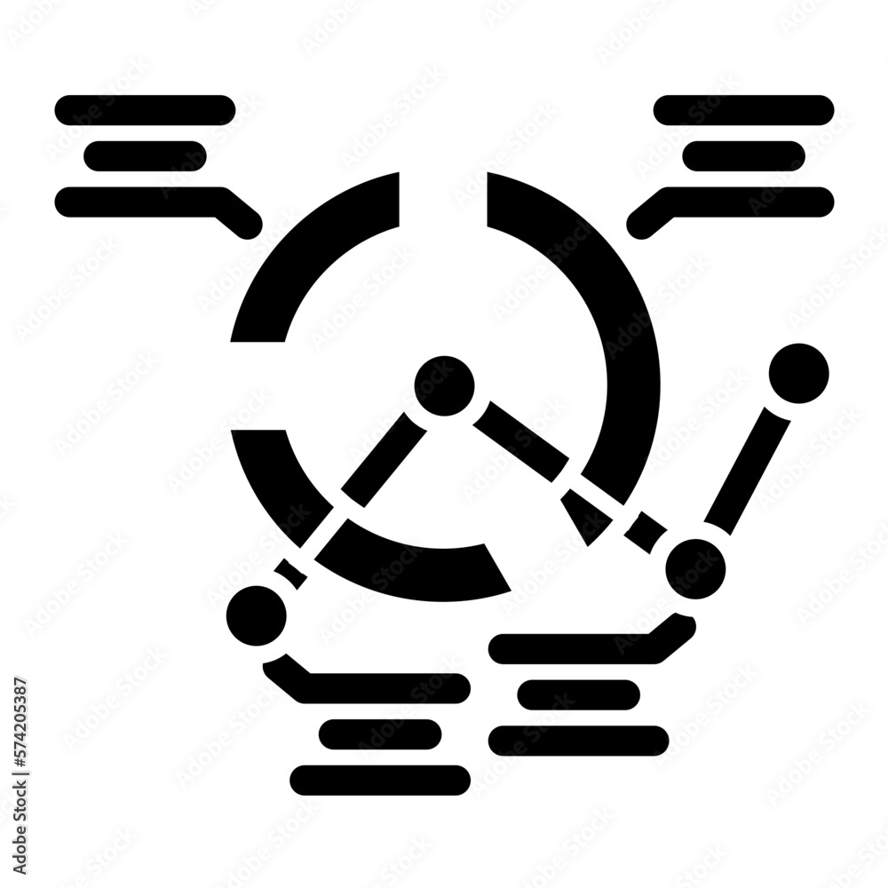 Analytics Glyph Icon