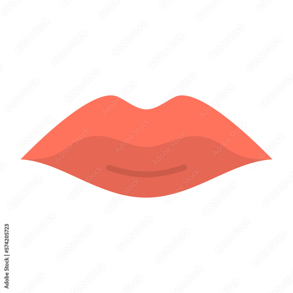 Lips Flat Multicolor Icon