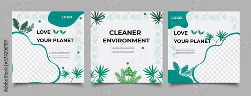 Environmental recycle and reuse social media 