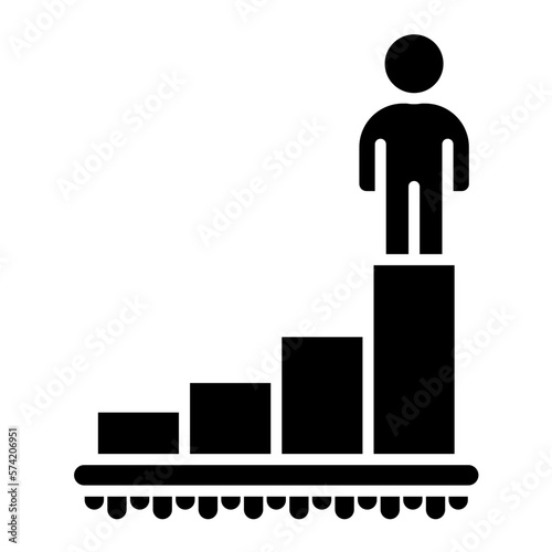 Personal Development Glyph Icon