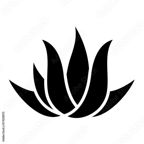 Aloe Vera Glyph Icon