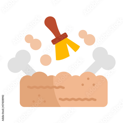 Archaeology Flat Multicolor Icon