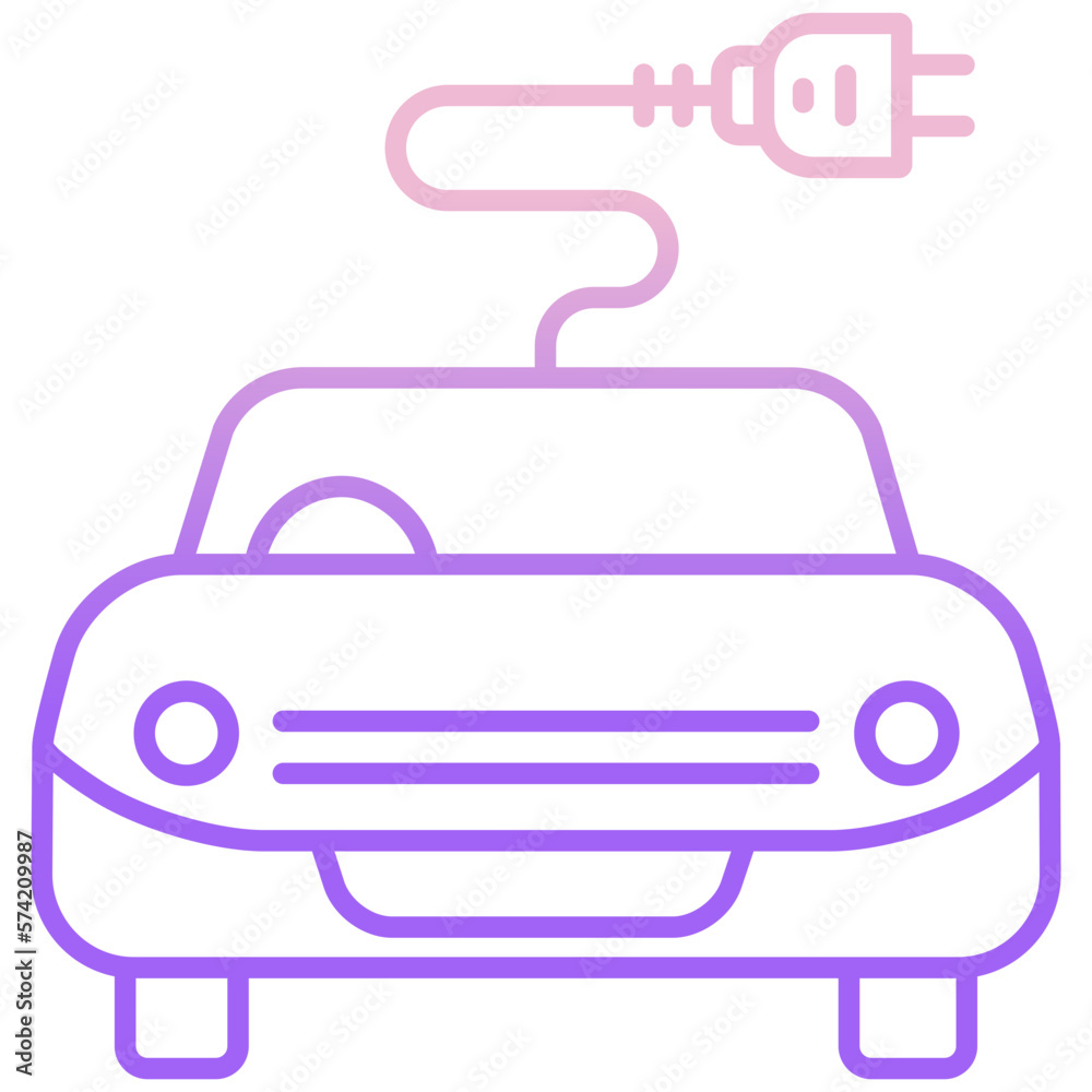 EV car plug icon