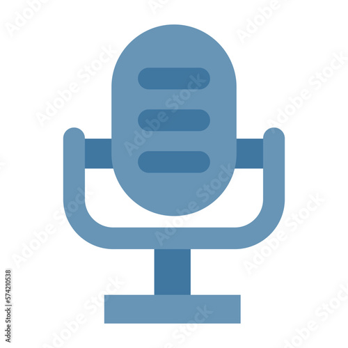 Microphone Flat Multicolor Icon