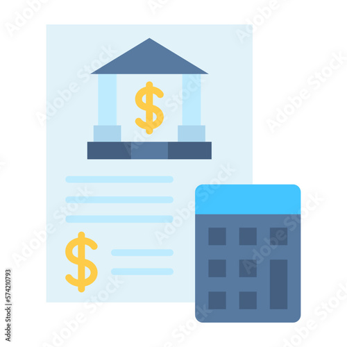 Accounting Flat Multicolor Icon