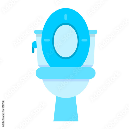 Toilet Flat Multicolor Icon