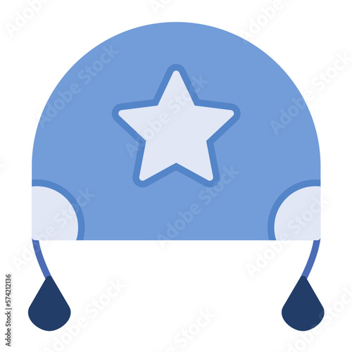 Earflaps Flat Multicolor Icon
