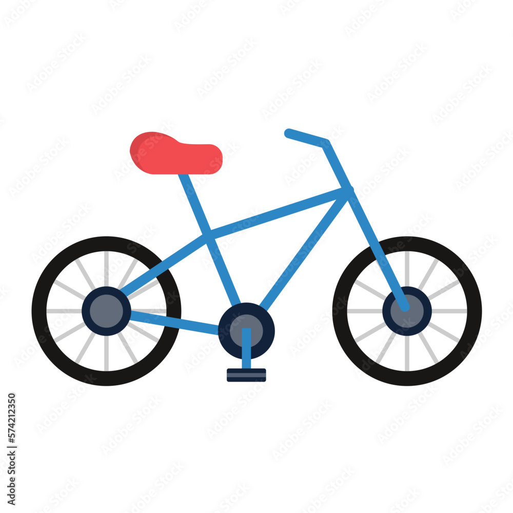 Bicycle Flat Multicolor Icon Bicycle Flat Multicolor Icon