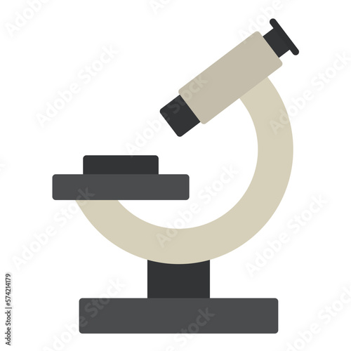 Microscope Flat Multicolor Icon