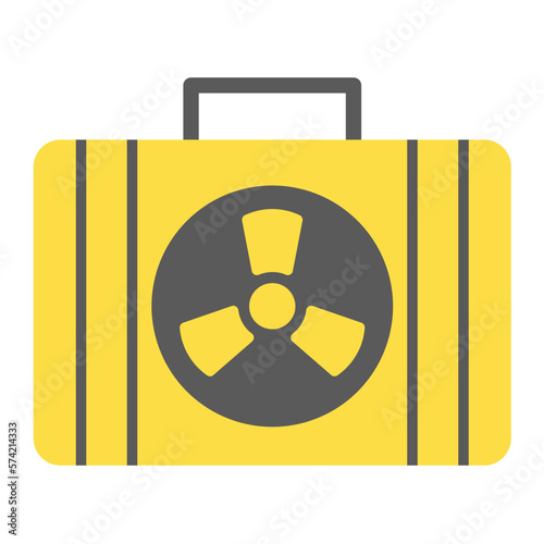 Nuclear Case Flat Multicolor Icon photo