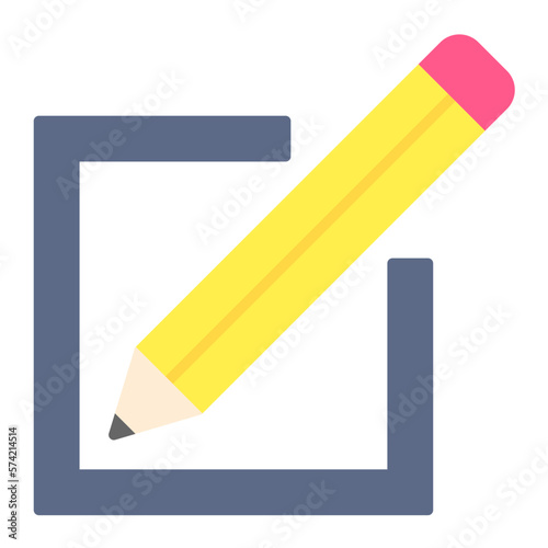 Photo Editing Flat Multicolor Icon