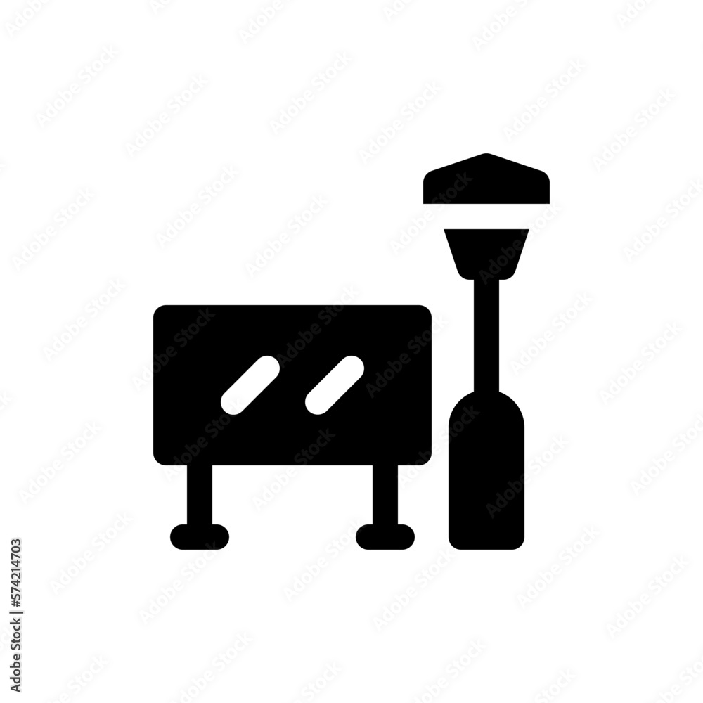 bench glyph icon bench glyph icon