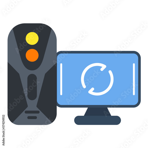 Lag Flat Multicolor Icon