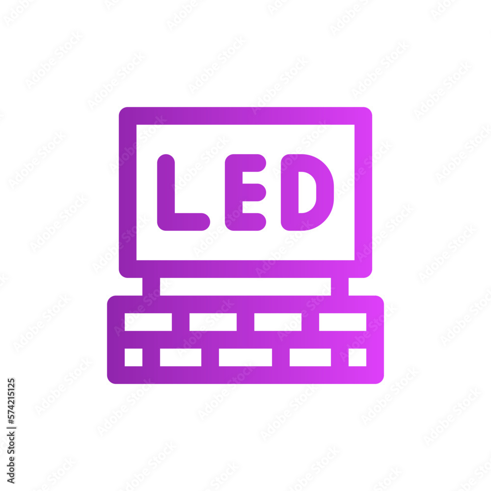 led gradient icon led gradient icon