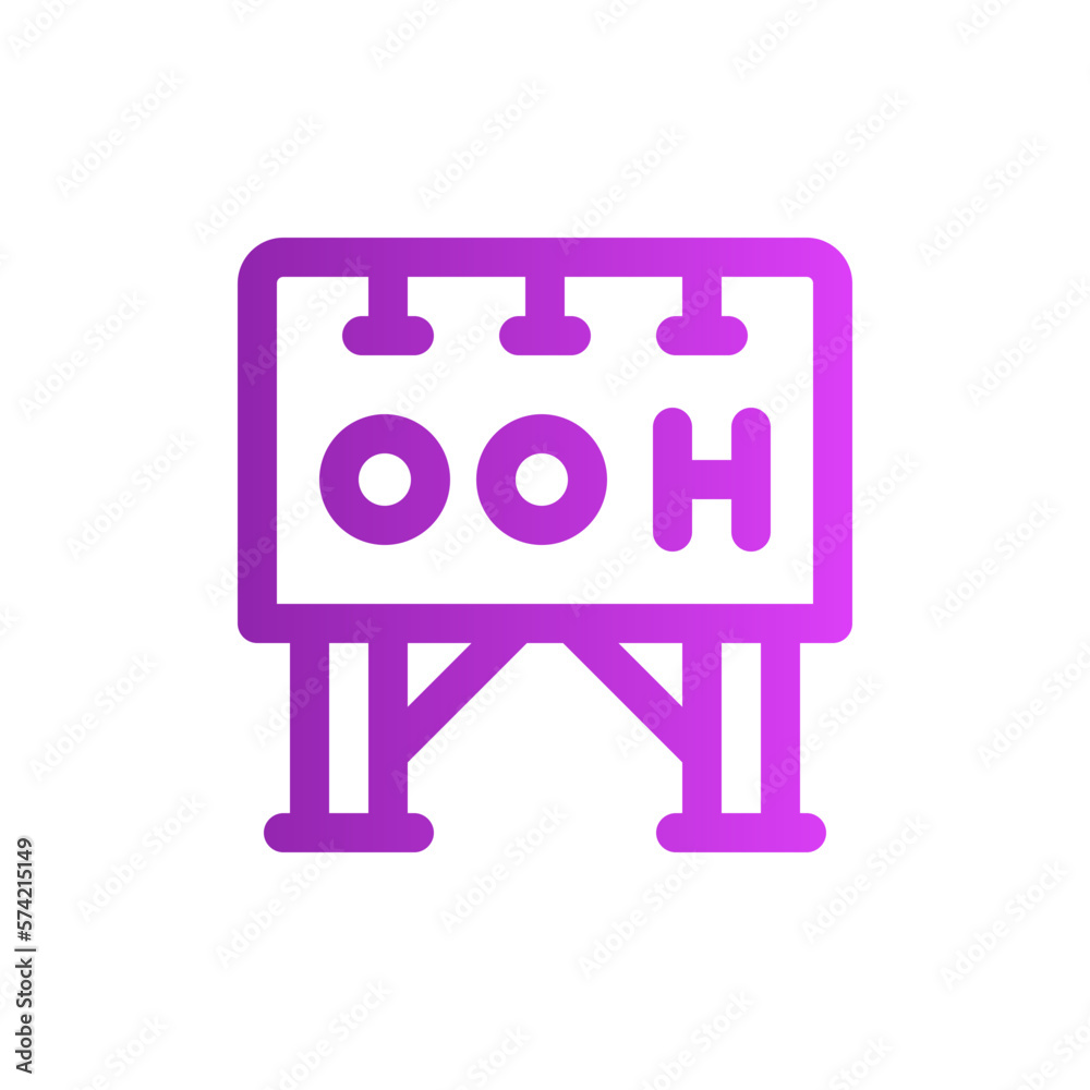 ooh gradient icon ooh gradient icon