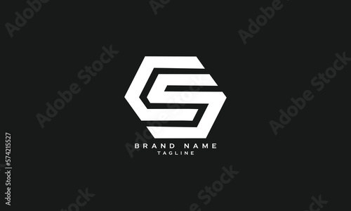 CQS, CSQ, CS, SC, Abstract initial monogram letter alphabet logo design